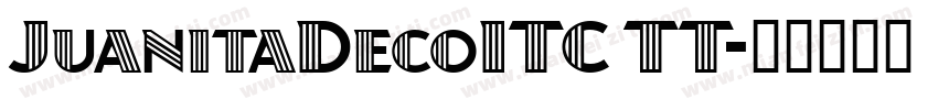 JuanitaDecoITC TT字体转换